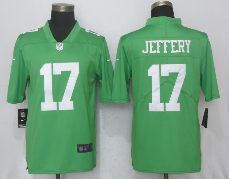 Men Philadelphia Eagles #17 Jeffery Wentz Green Vapor Untouchable Nike Limited NFL Jerseys->->NFL Jersey